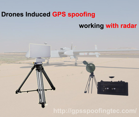 sistema da falsificação do UAV GPS GLONASS de 5000m com sistema do zangão do radar anti
