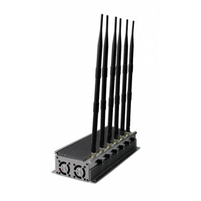 As antenas do poder superior 6 do jammer da radiofrequência da frequência ultraelevada do VHF de GPS WiFi, 15 watts para fora puseram