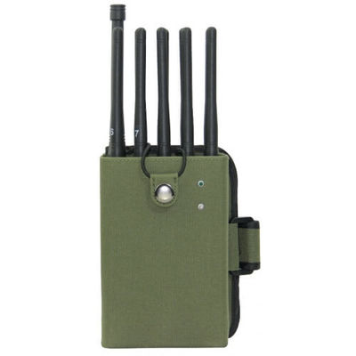 qualidade  Handheld 8 Bands Cellular Signal Jammer UHF VHF Lojack Blocker 3-5M Range fábrica