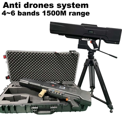 5 bandas Sistema Anti Drone Handheld Drone Jammer 900mhz a 6ghz
