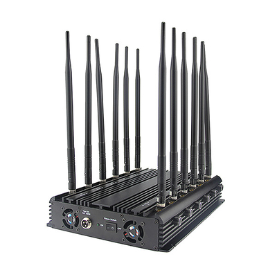 Faixas portáteis do construtor 12 do sinal do jammer de uma comunicação do VHF da frequência ultraelevada com adaptador da C.A.